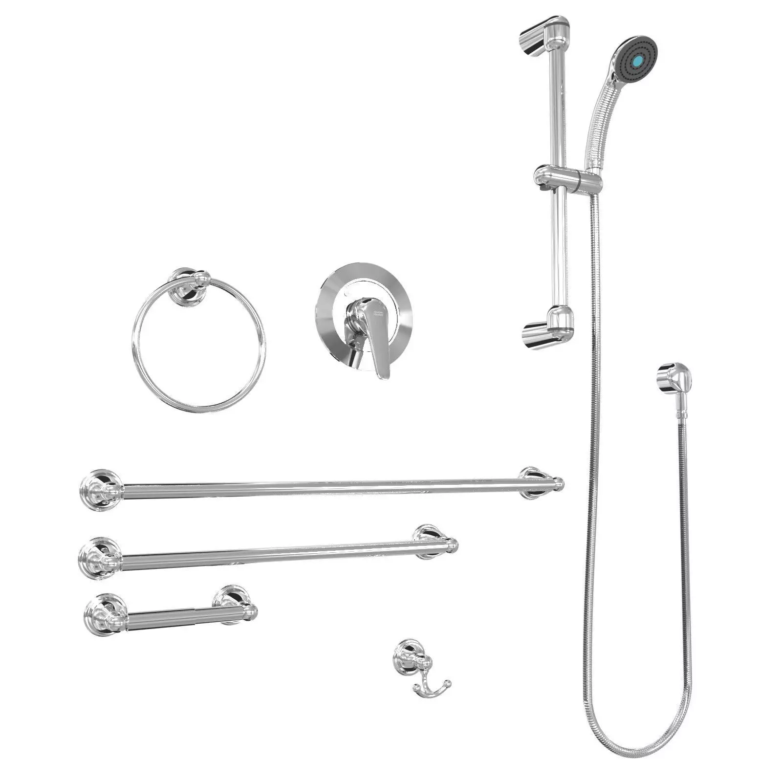 American standard bathroom plumbing fixtures 3D model | CGTrader