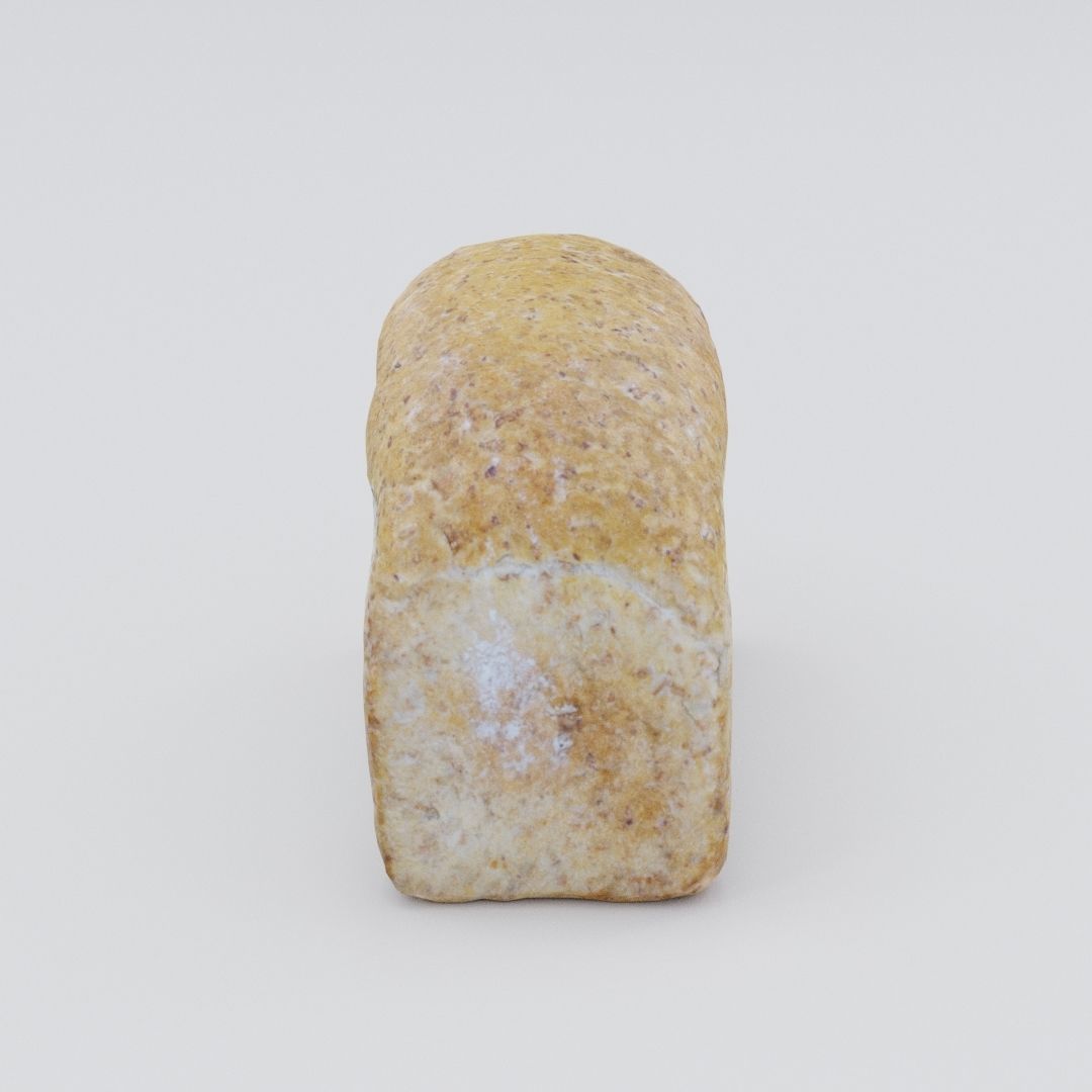 High quality photogrammetry model of bread Low-poly 3D model_3