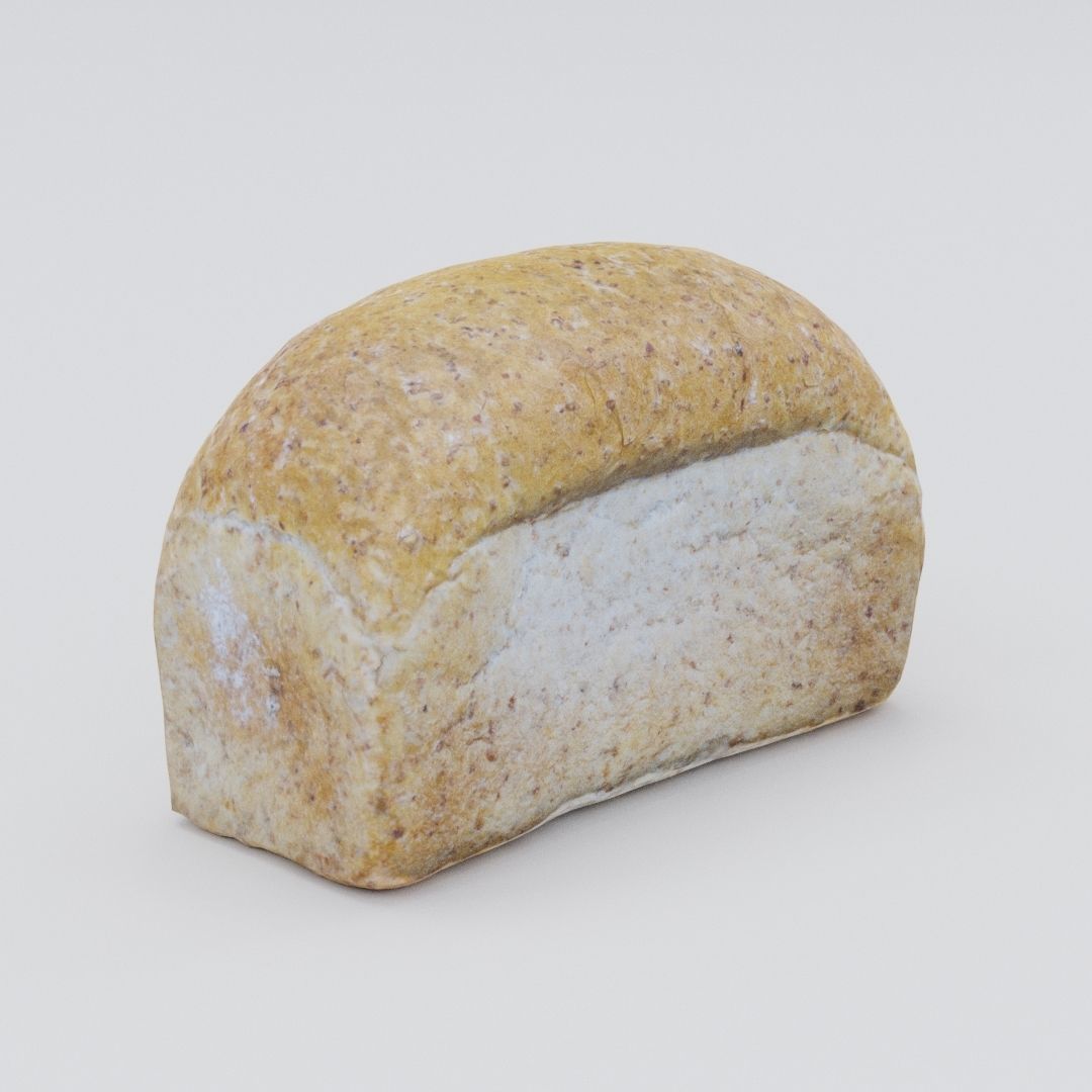 High quality photogrammetry model of bread Low-poly 3D model_7