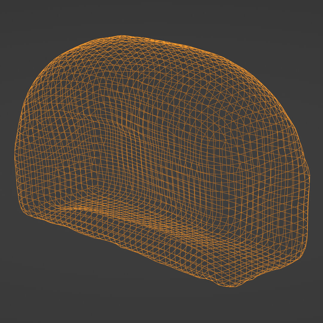 High quality photogrammetry model of bread Low-poly 3D model_8