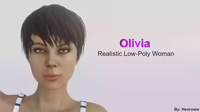 Olivia - Realistic Low-Poly Woman