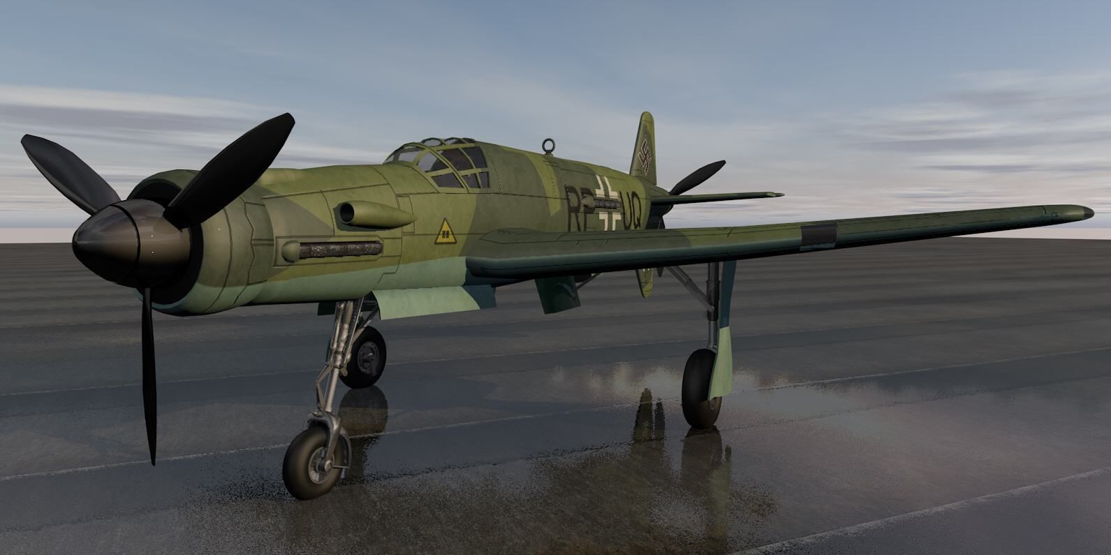 Dornier Do-335 A-1 3D model_7