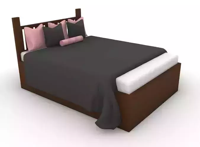 brown bed