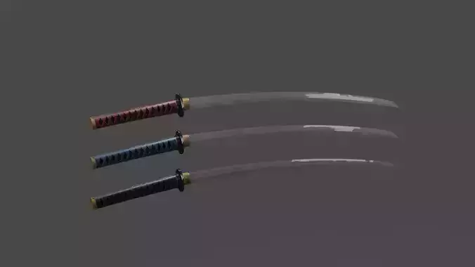Katana three samurai swords