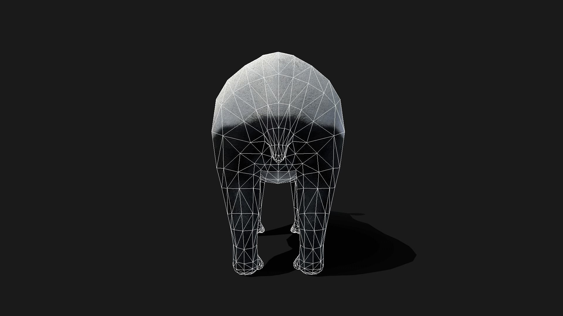 Low poly Malayan Tapir Low-poly 3D model_15