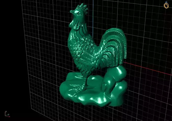 MODEL CHICKEN rooster 3D print model