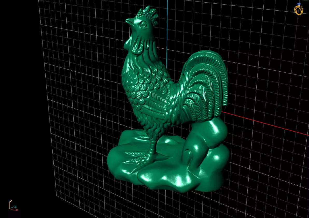 MODEL CHICKEN rooster 3D print model
