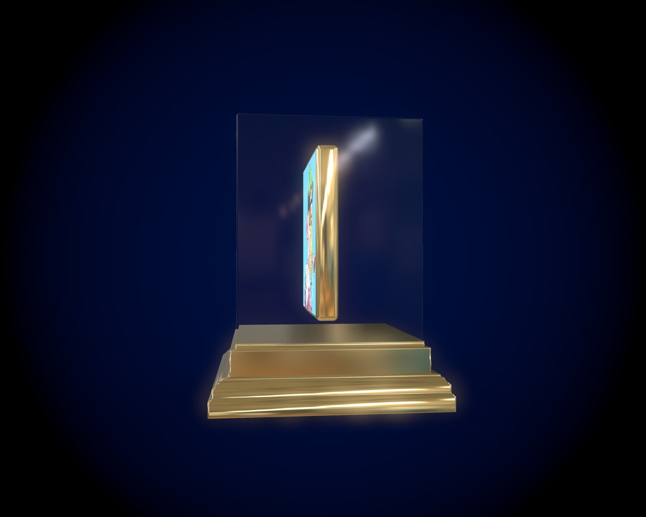 Mutant Ape 24 Gold Club Low-poly 3D model_7