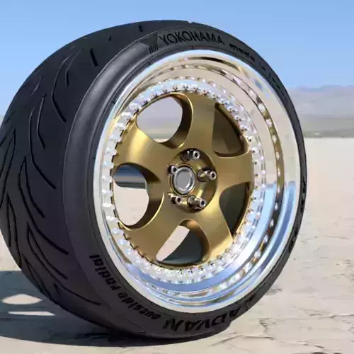 WORK MEISTER S1 3P RIMS WITH ADVAN FOR DIECAST AND SCALE MODELS 3D print model