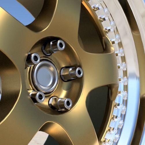 WORK MEISTER S1 3P RIMS WITH ADVAN FOR DIECAST AND SCALE MODELS 3D print model_4