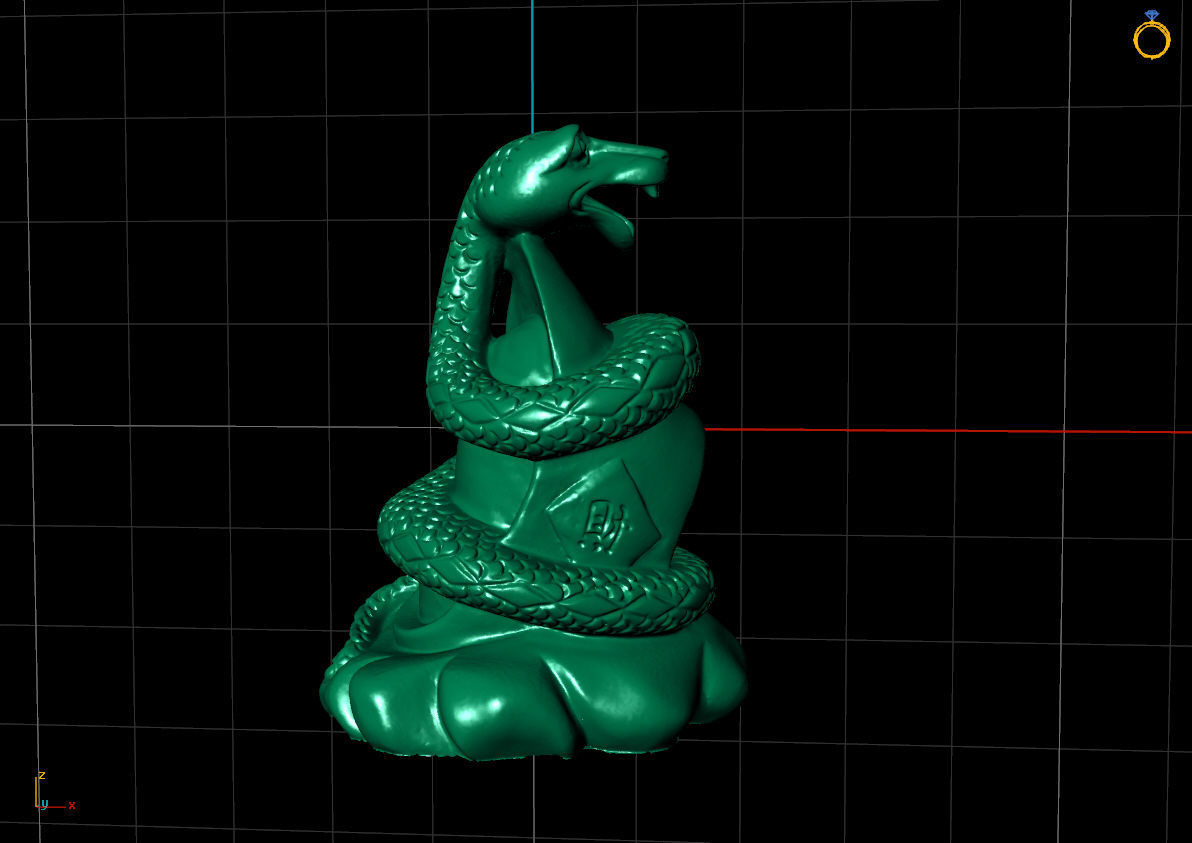 MODEL SNAKE chess piece 3D print model_1