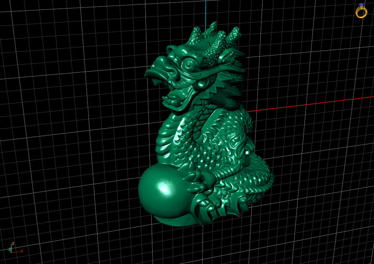 MODEL DRAGON statue Free 3D print model_1