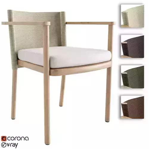 Garden chair Kettal Giro 3D model