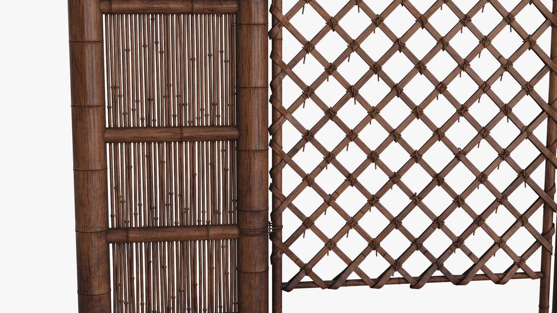 Azian Zen Garden Gate Low-poly 3D model_14