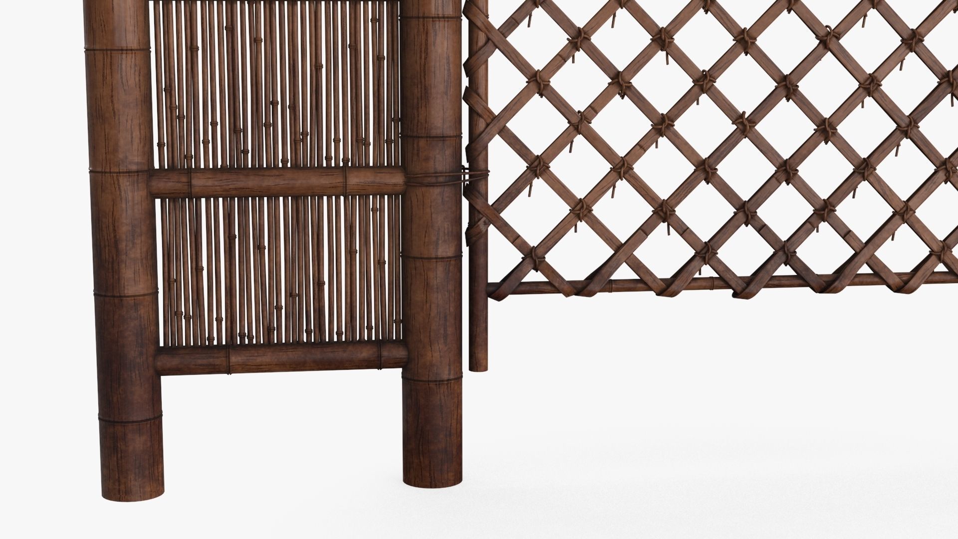 Azian Zen Garden Gate Low-poly 3D model_15