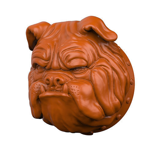 BUST BULL DOG 3D print model