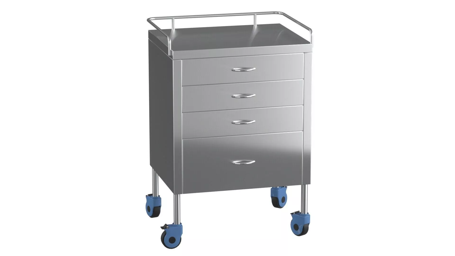 Anesthesia Cart Low-poly 3D model