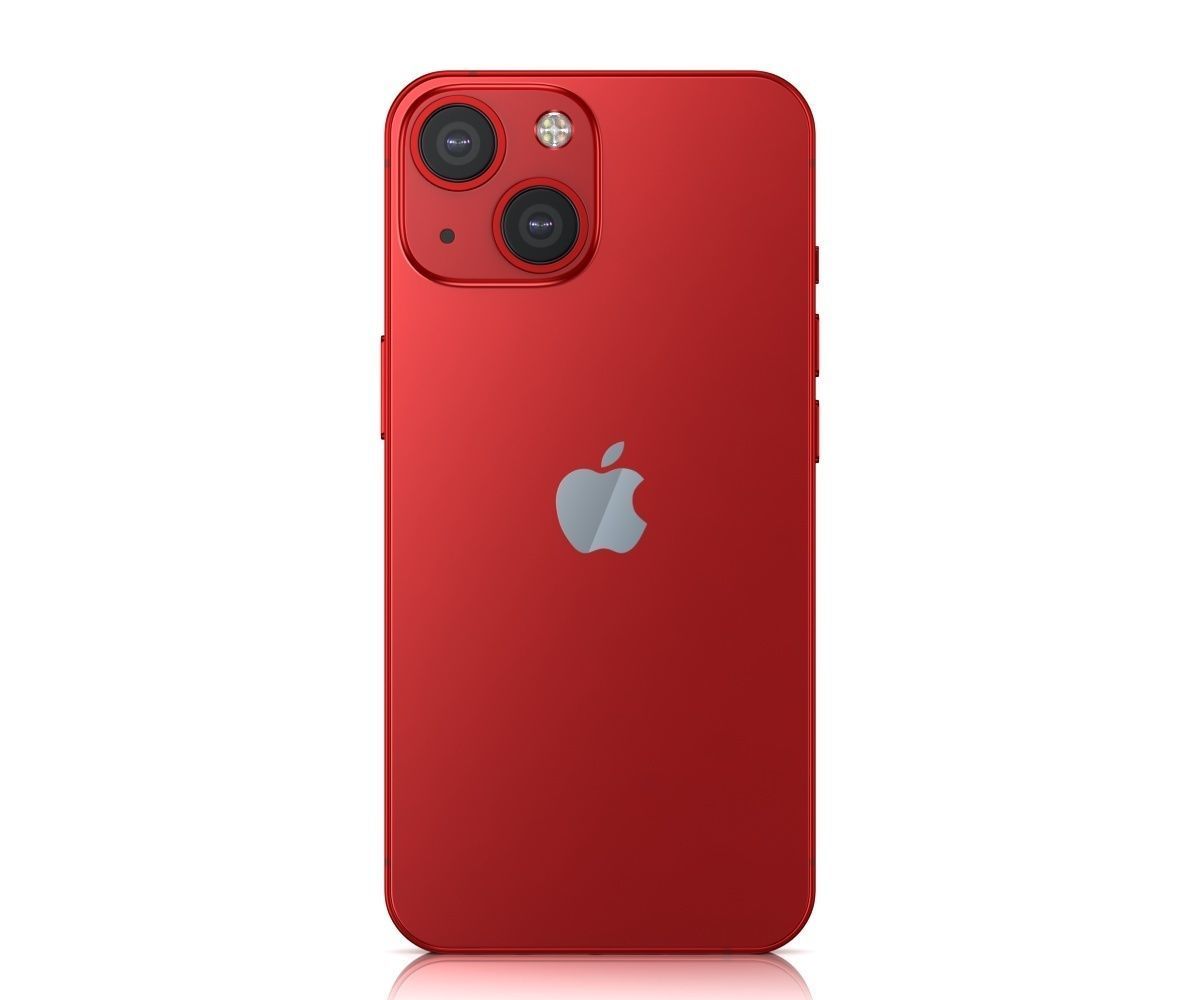 Apple iPhone 13 mini RED 3D model_2