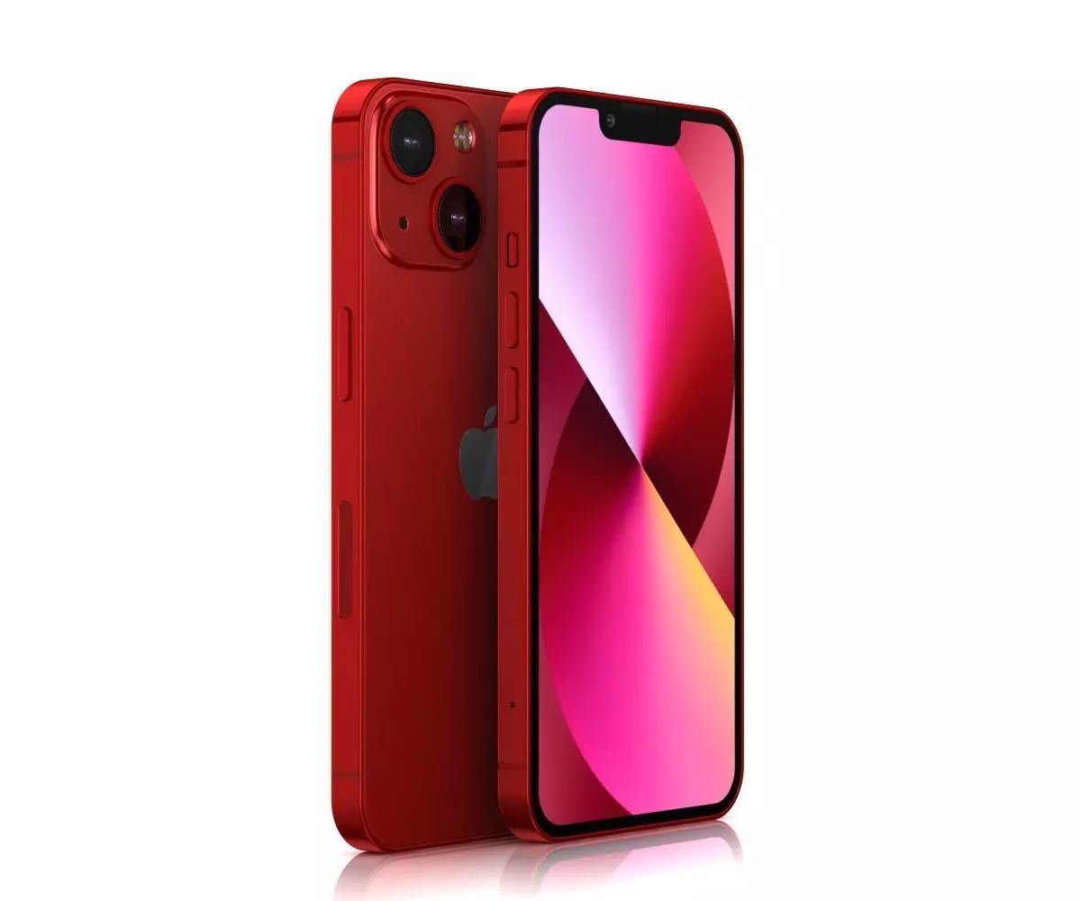 Apple iPhone 13 mini RED 3D model_0