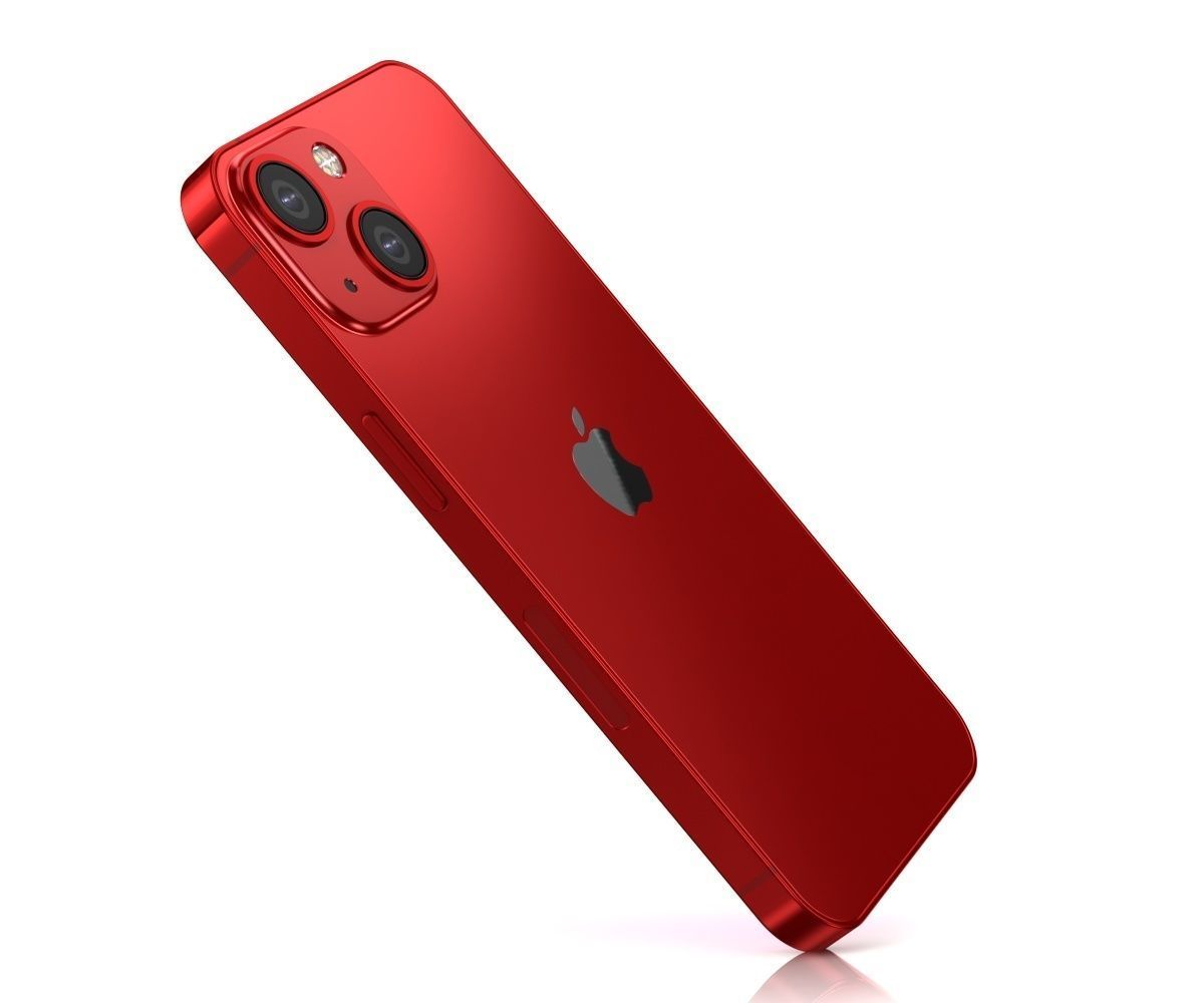 Apple iPhone 13 mini RED 3D model_6