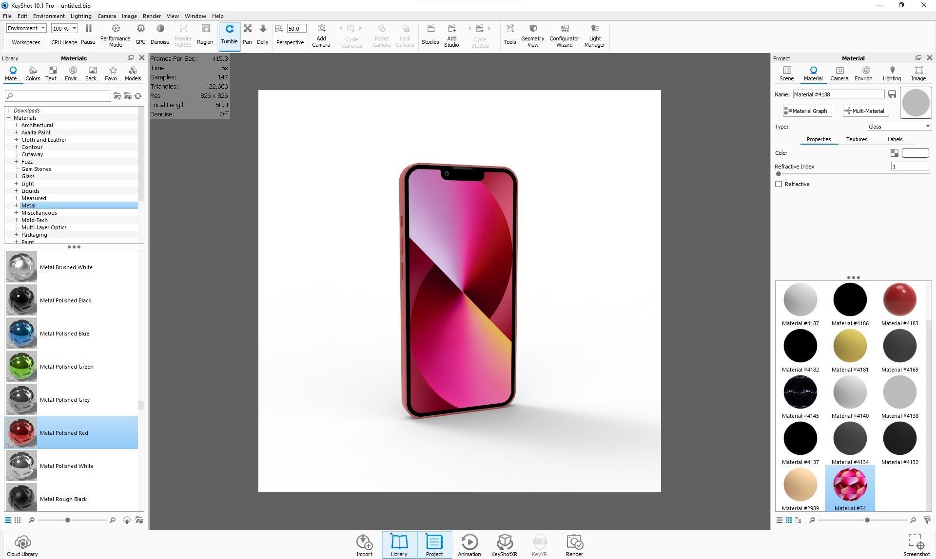 Apple iPhone 13 mini RED 3D model_29