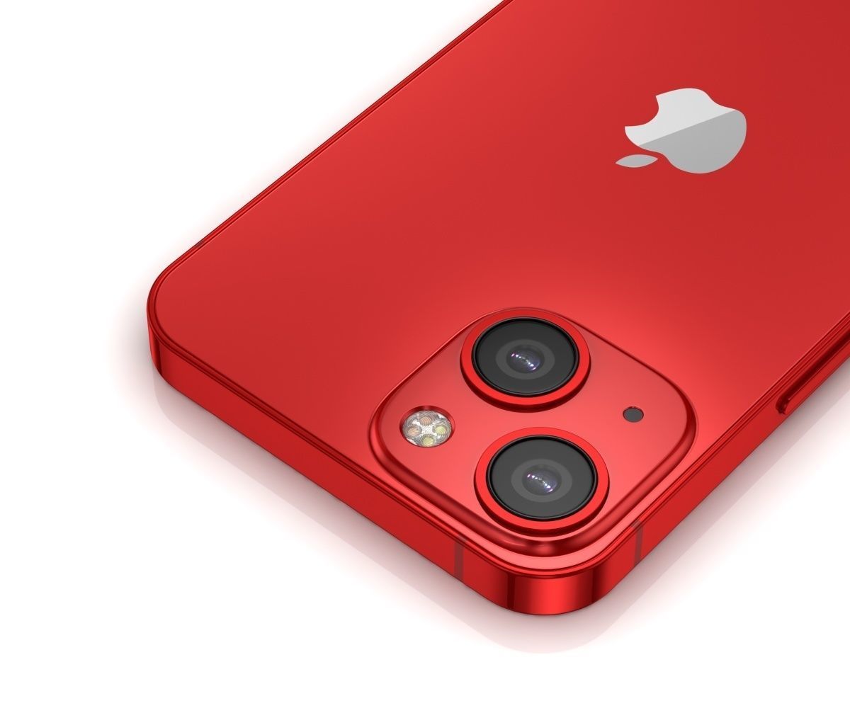 Apple iPhone 13 mini RED 3D model_11
