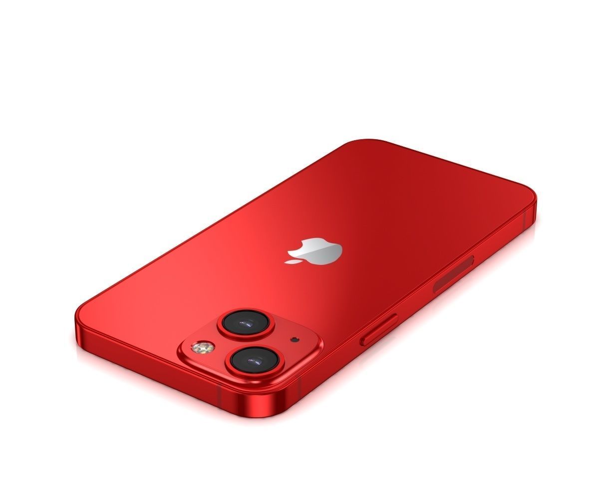 Apple iPhone 13 mini RED 3D model_7