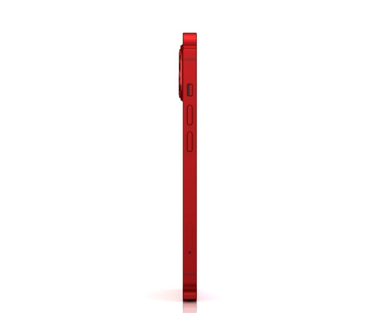 Apple iPhone 13 mini RED 3D model_3