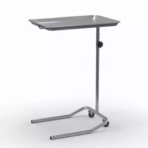 Single Post Mayo Stand Low-poly 3D model