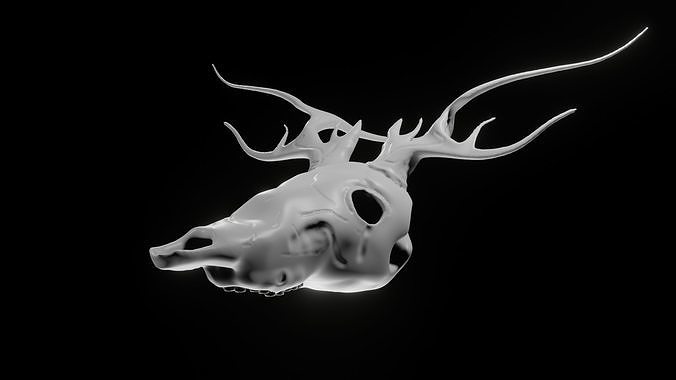 Skull Wendigo - Deer 3D model