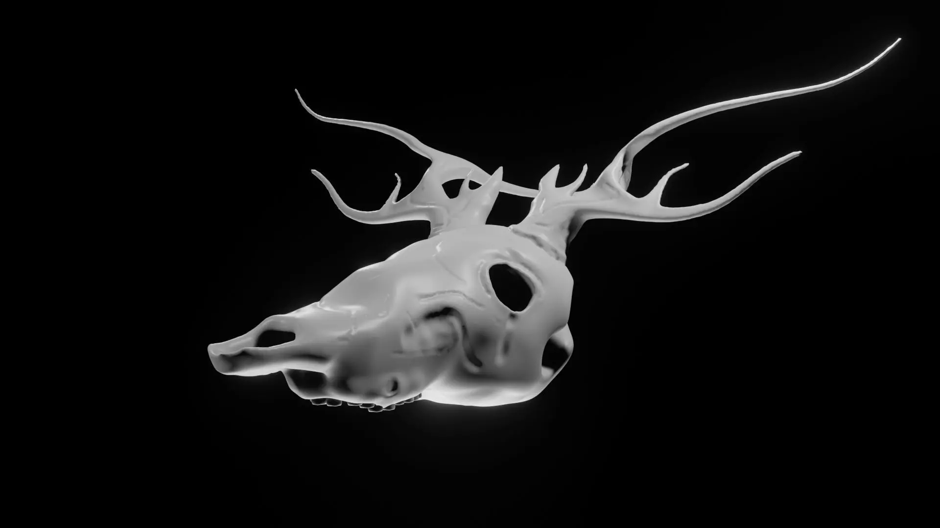 Skull Wendigo - Deer 3D model_0