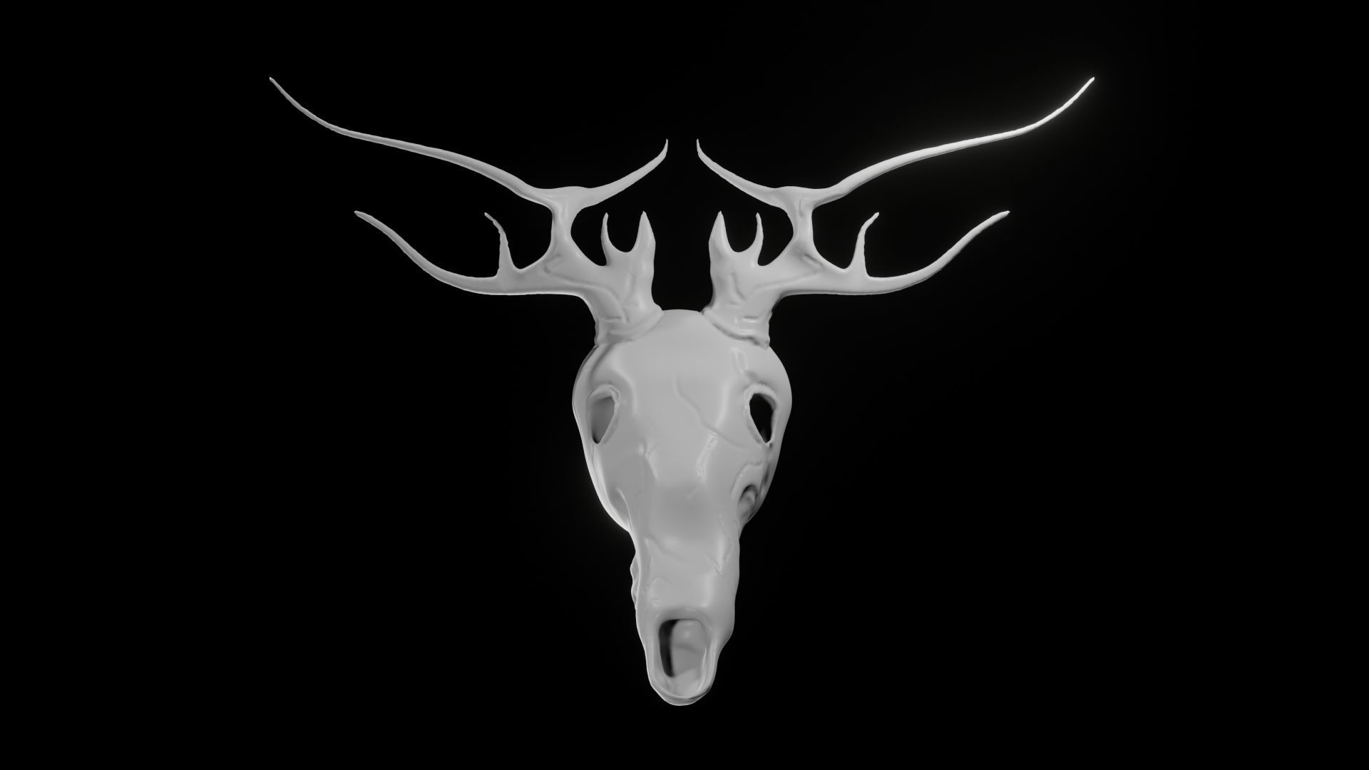 Skull Wendigo - Deer 3D model_5