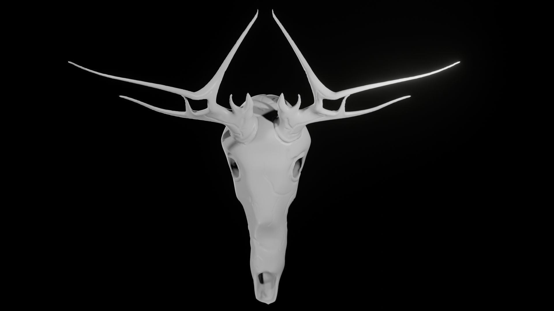 Skull Wendigo - Deer 3D model_3