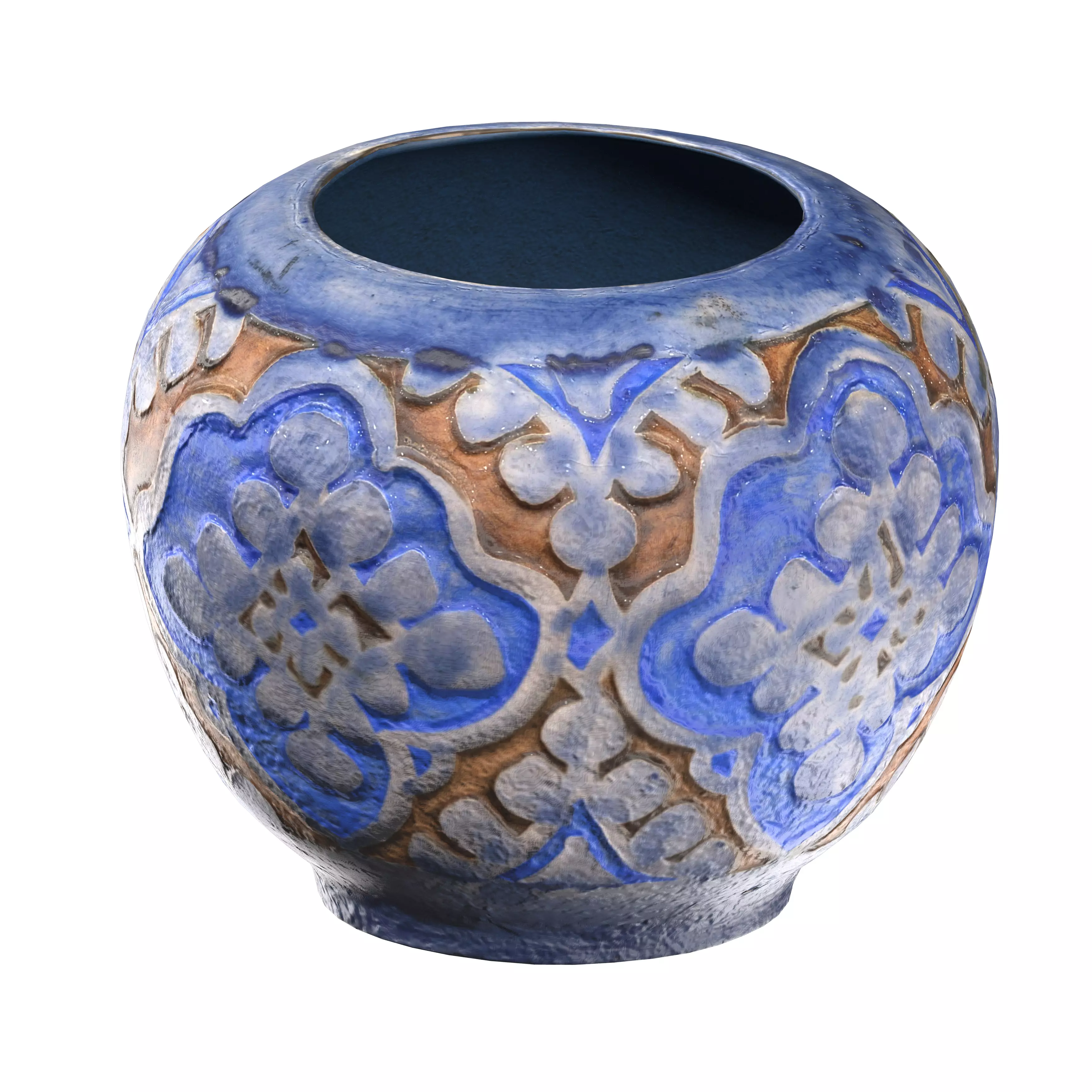 persian pottery vase n07 Low-poly 3D model_0