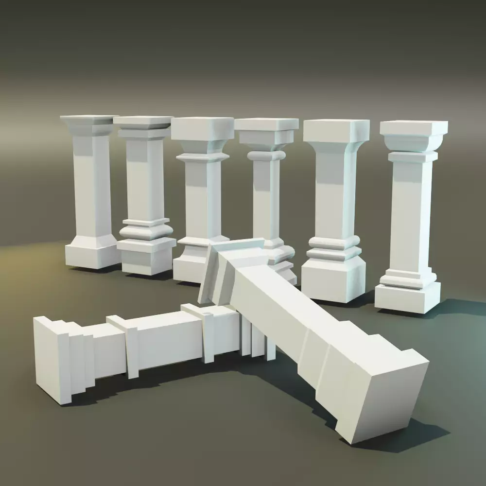 8 Pillar jigs Pack - 25mm 3D print model_0
