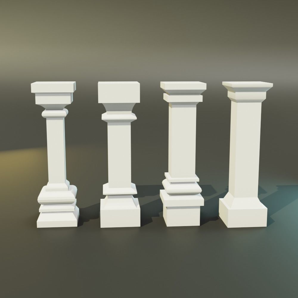8 Pillar jigs Pack - 25mm 3D print model_2