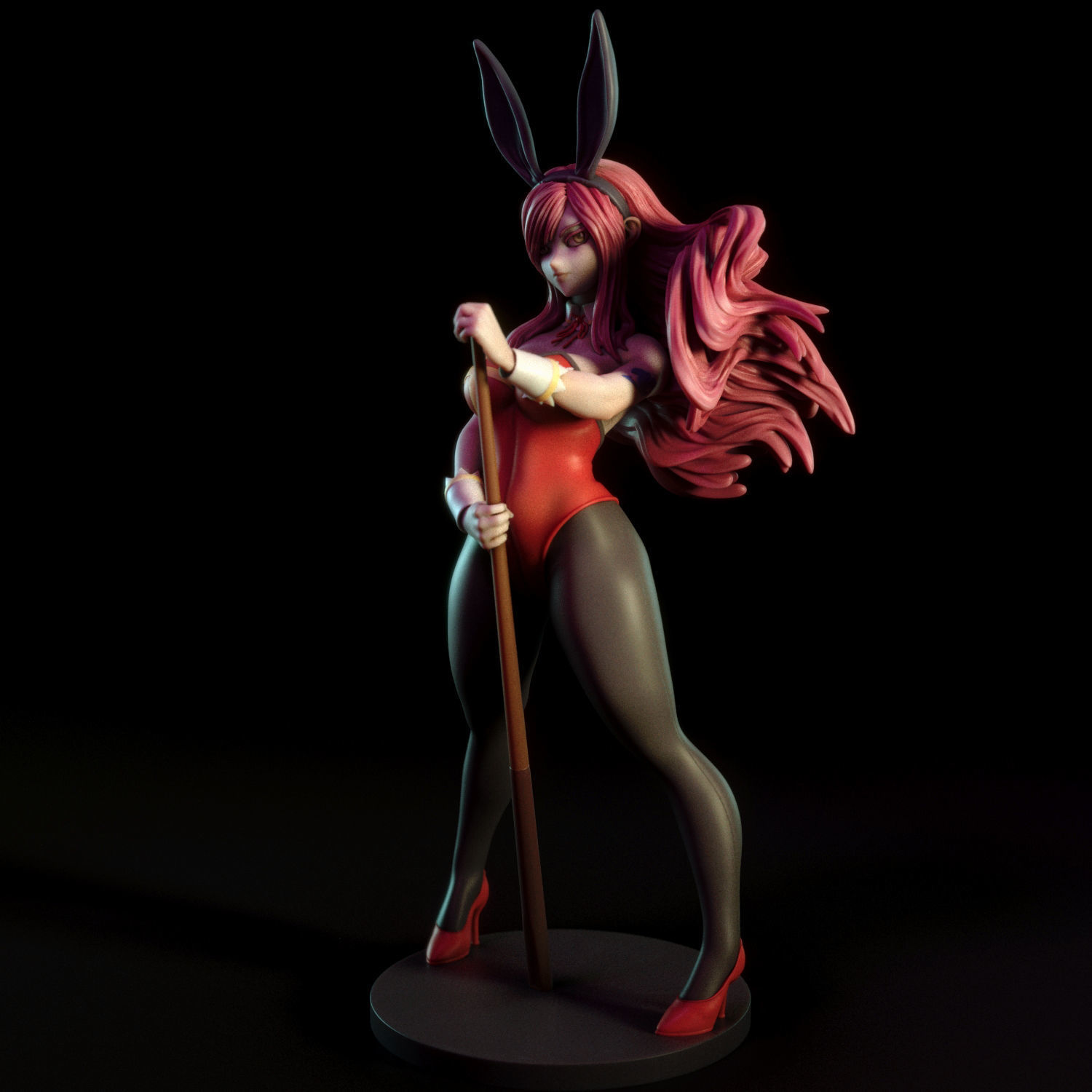 Erza Scarlet - Bunny Suit 3D print model_5