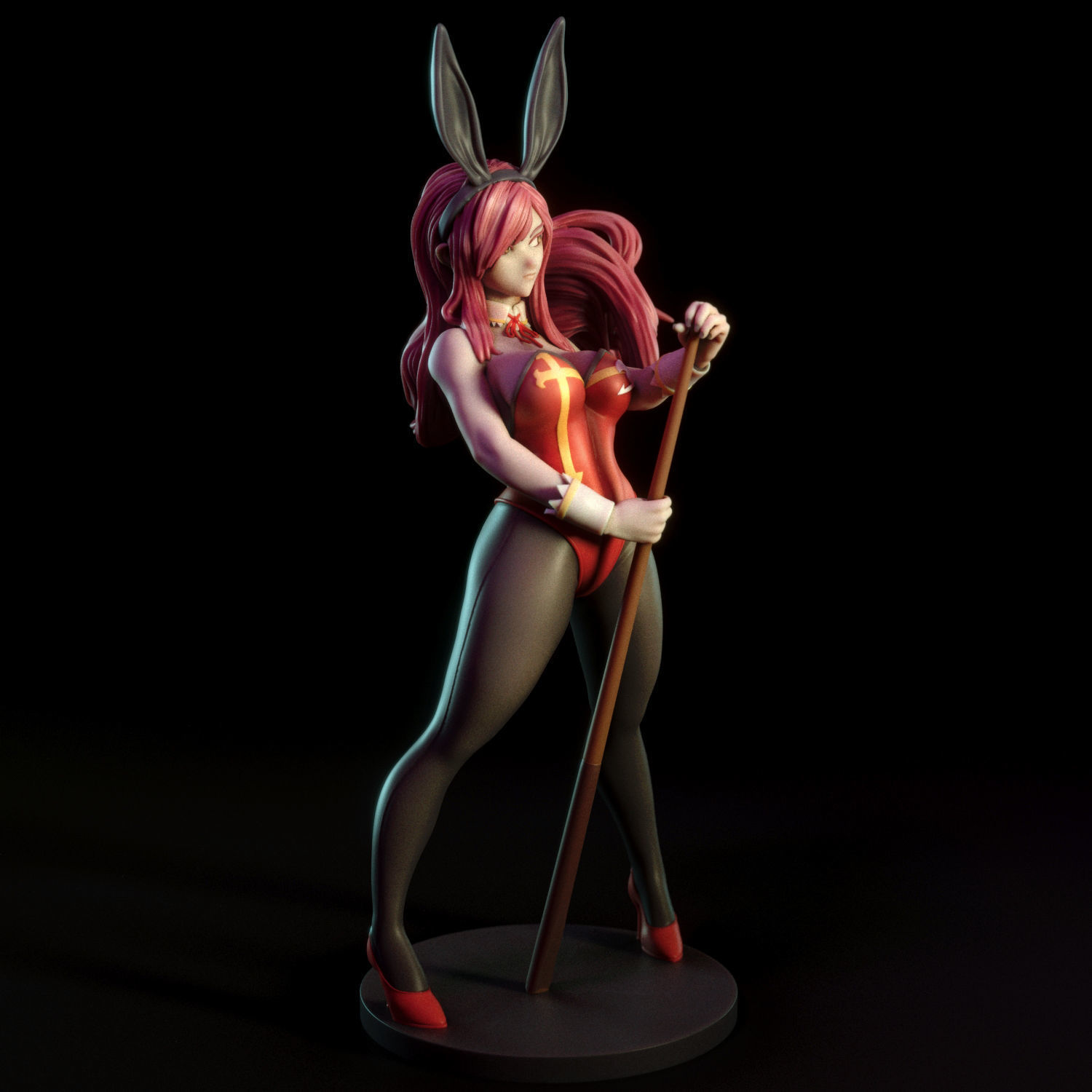 Erza Scarlet - Bunny Suit 3D print model_1