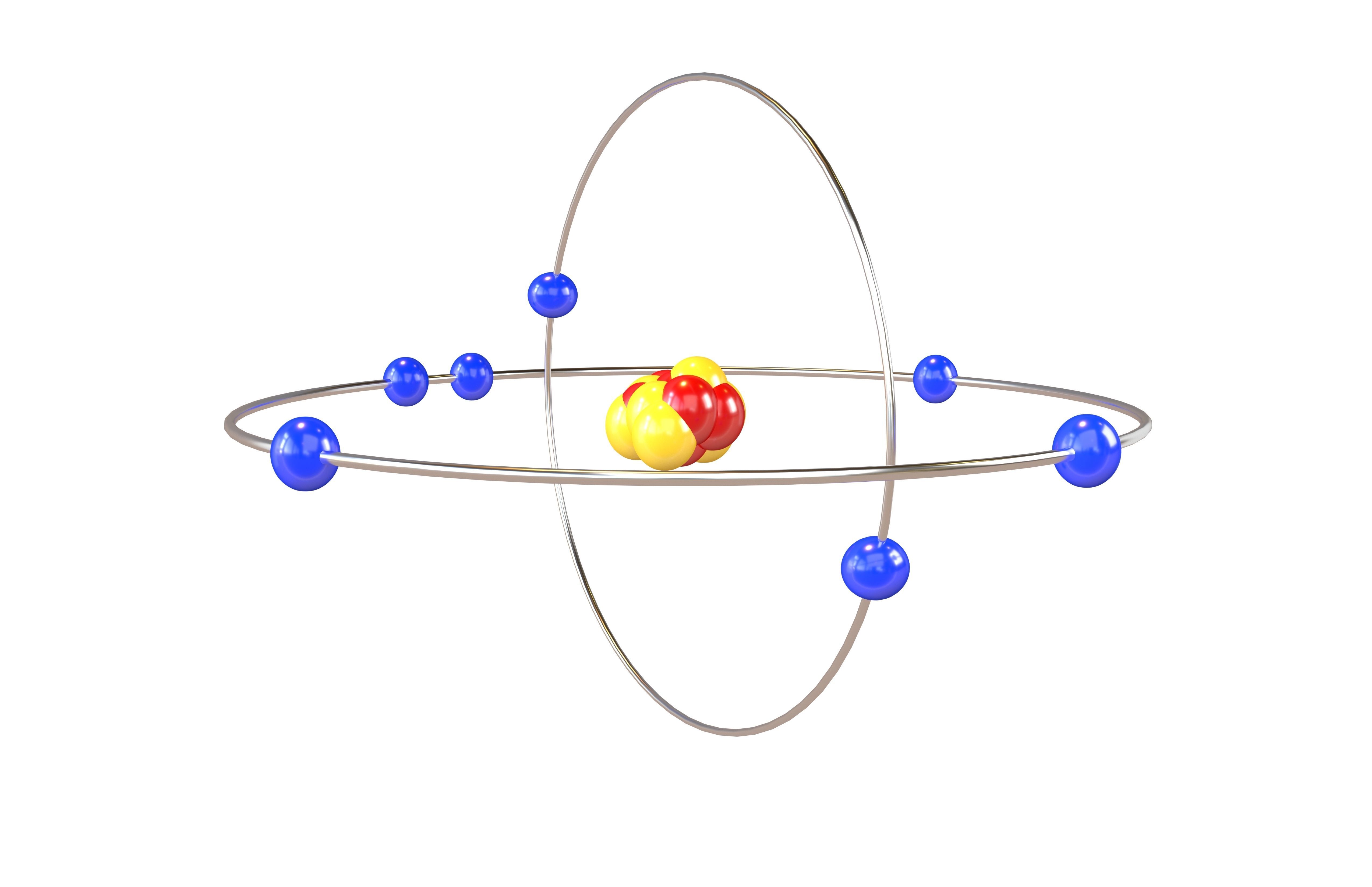Nitrogen Chemical Element v2 001 Low-poly 3D model_1