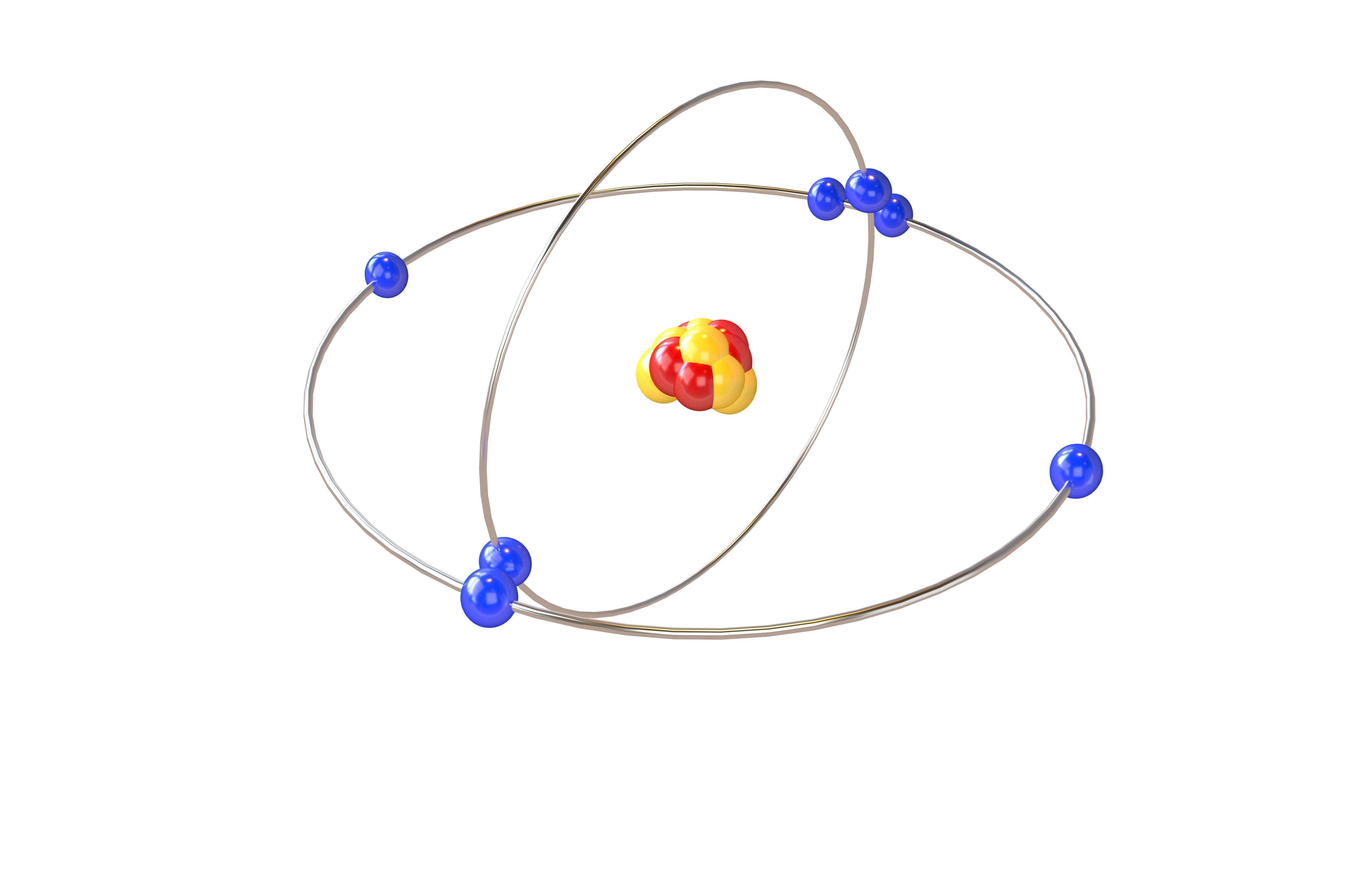 Nitrogen Chemical Element v2 001 Low-poly 3D model_2