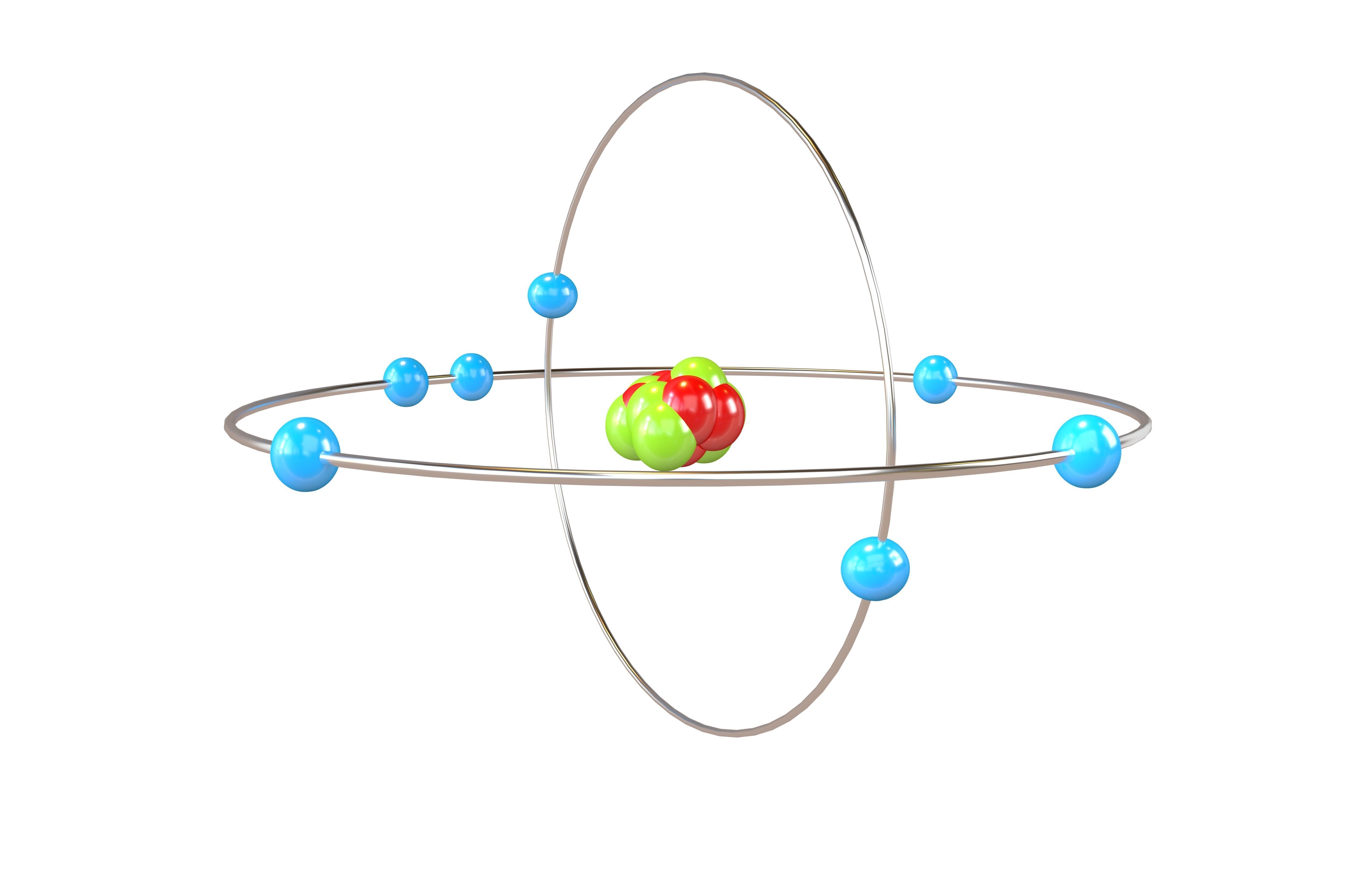 Nitrogen Chemical Element v2 002 Low-poly 3D model_1