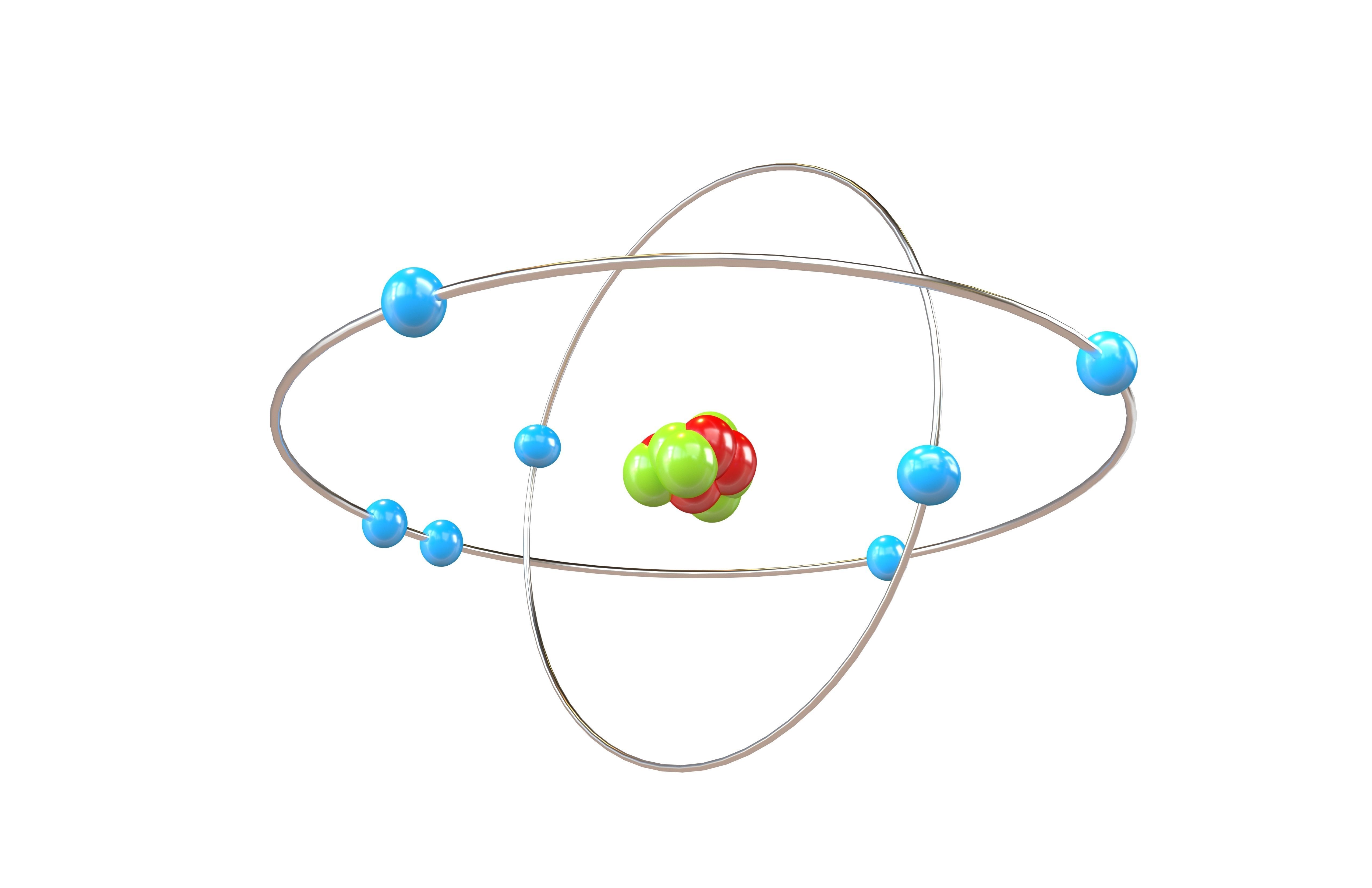 Nitrogen Chemical Element v2 002 Low-poly 3D model_3