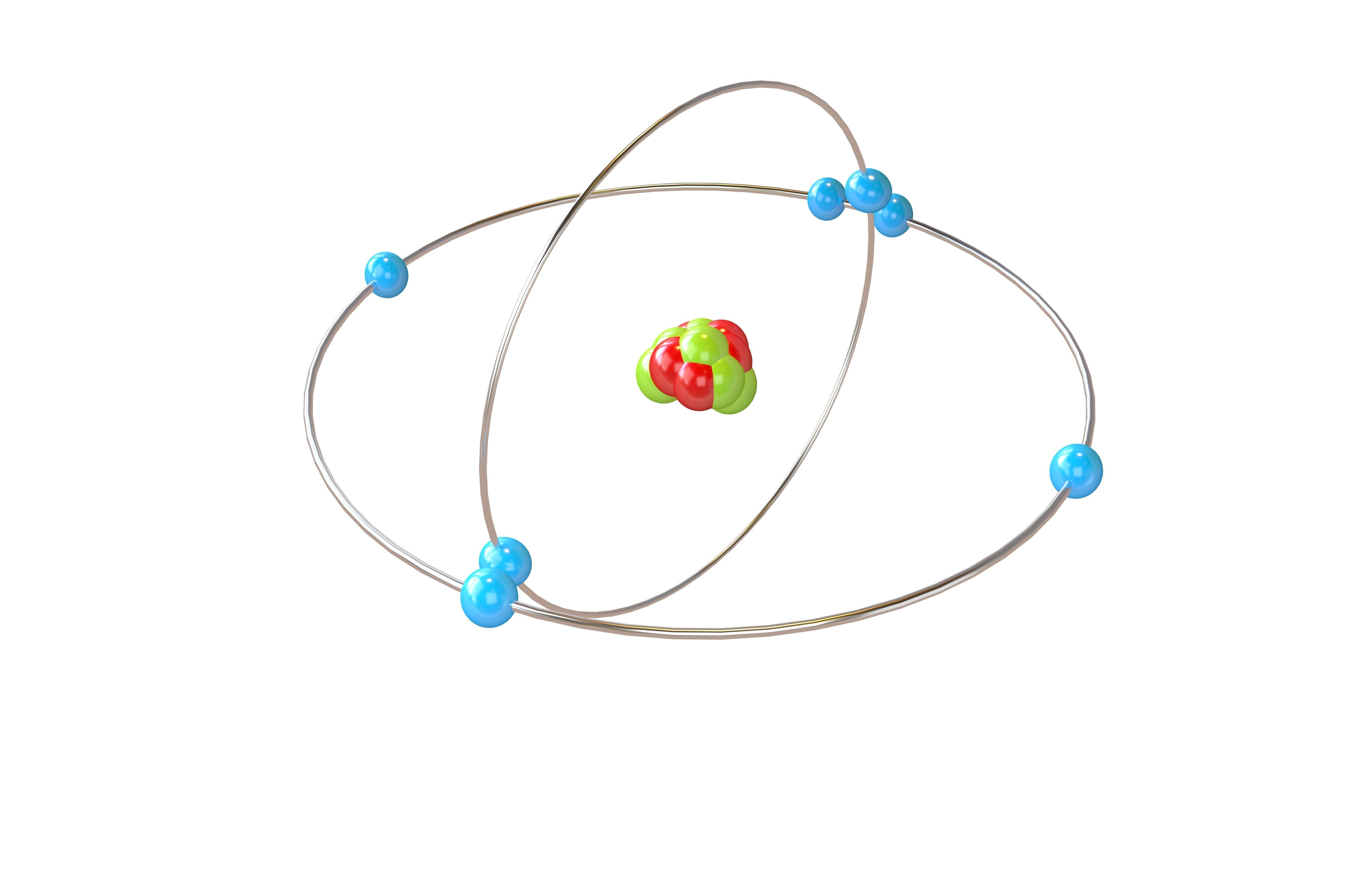 Nitrogen Chemical Element v2 002 Low-poly 3D model_2