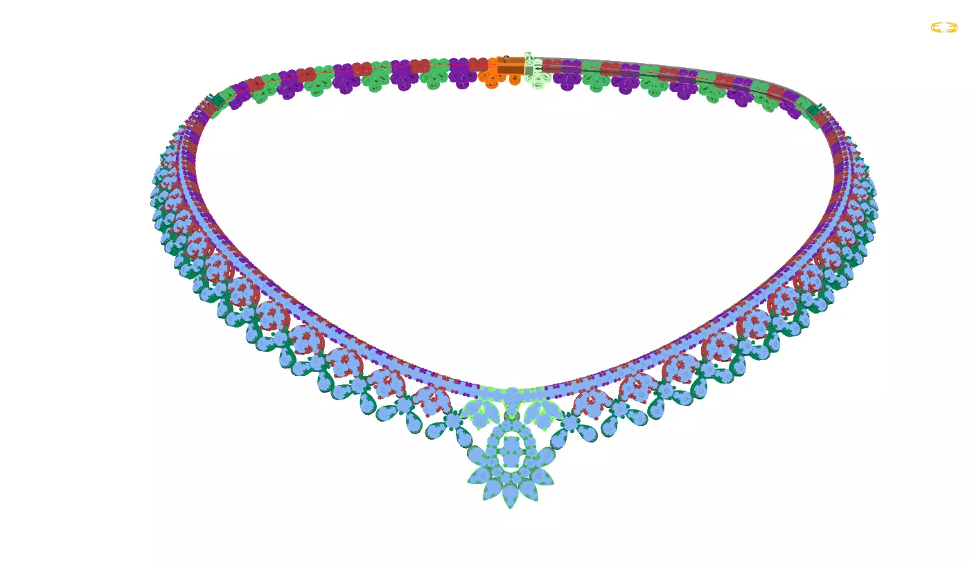 necklaces colorful necklace 3D print model_0