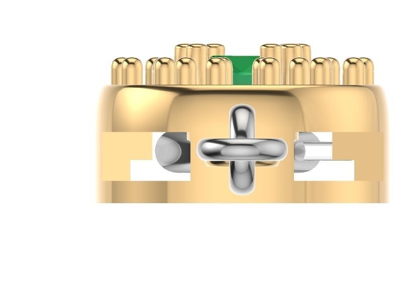 cushion cut bracelet stl verified 3D print model_17