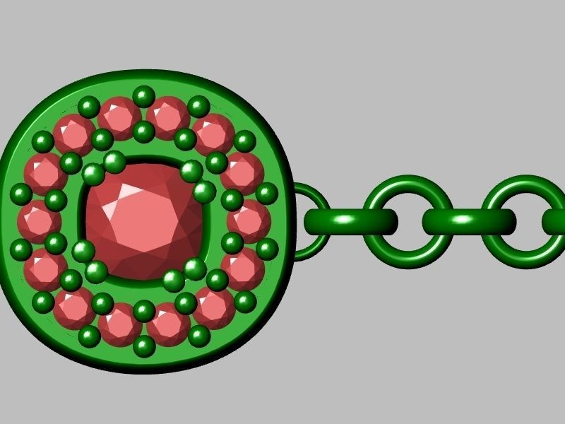 cushion cut bracelet stl verified 3D print model_15