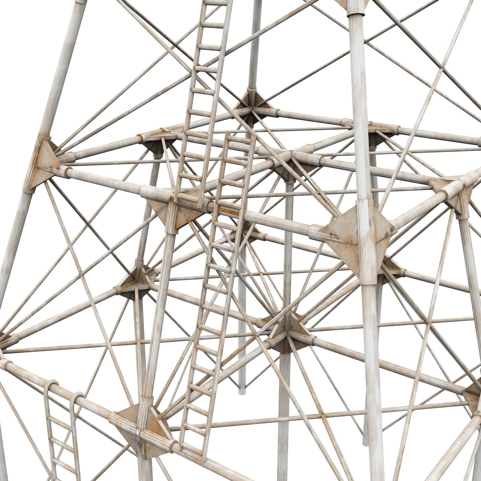 Molasses Reef Lighthouse 3D model_4