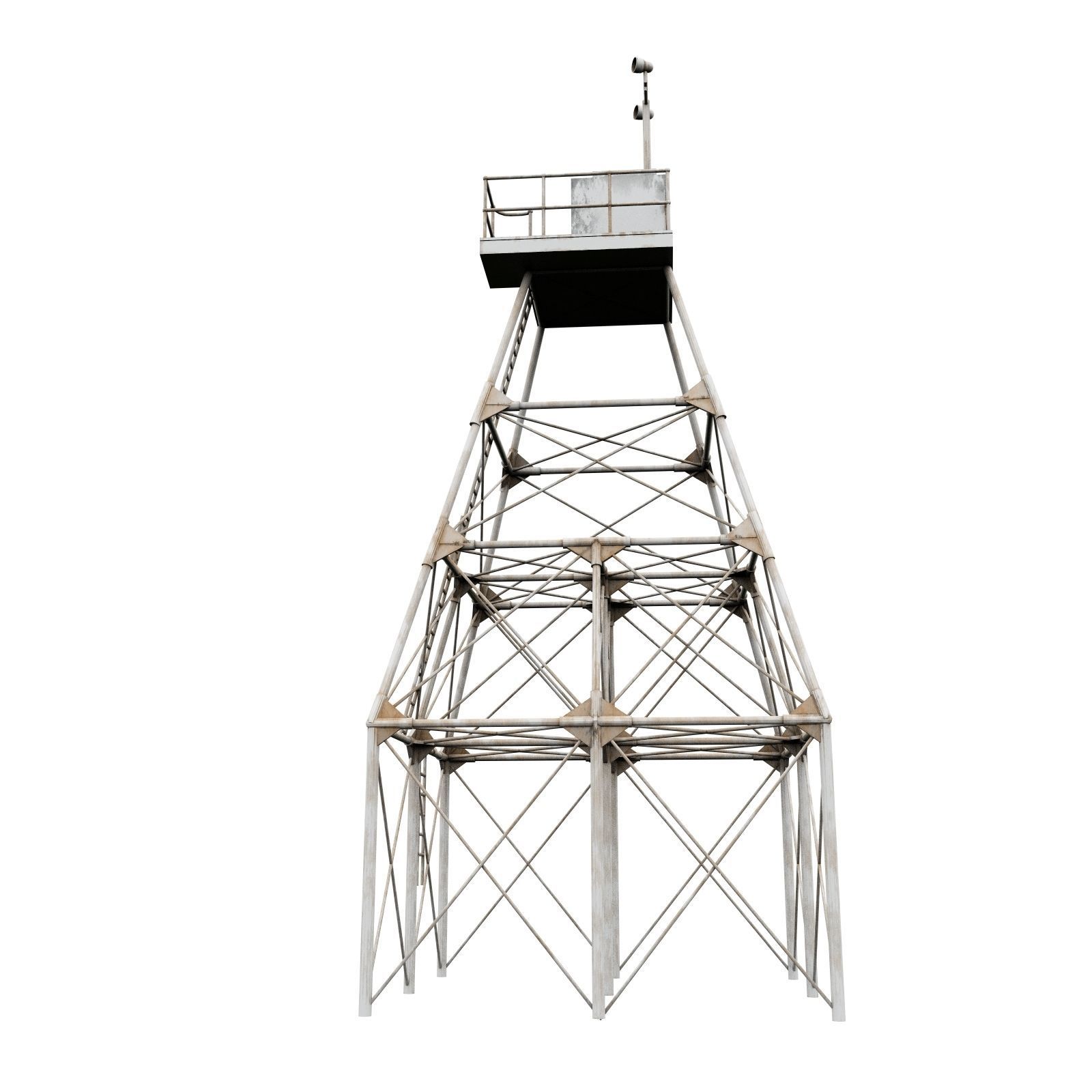 Molasses Reef Lighthouse 3D model_1