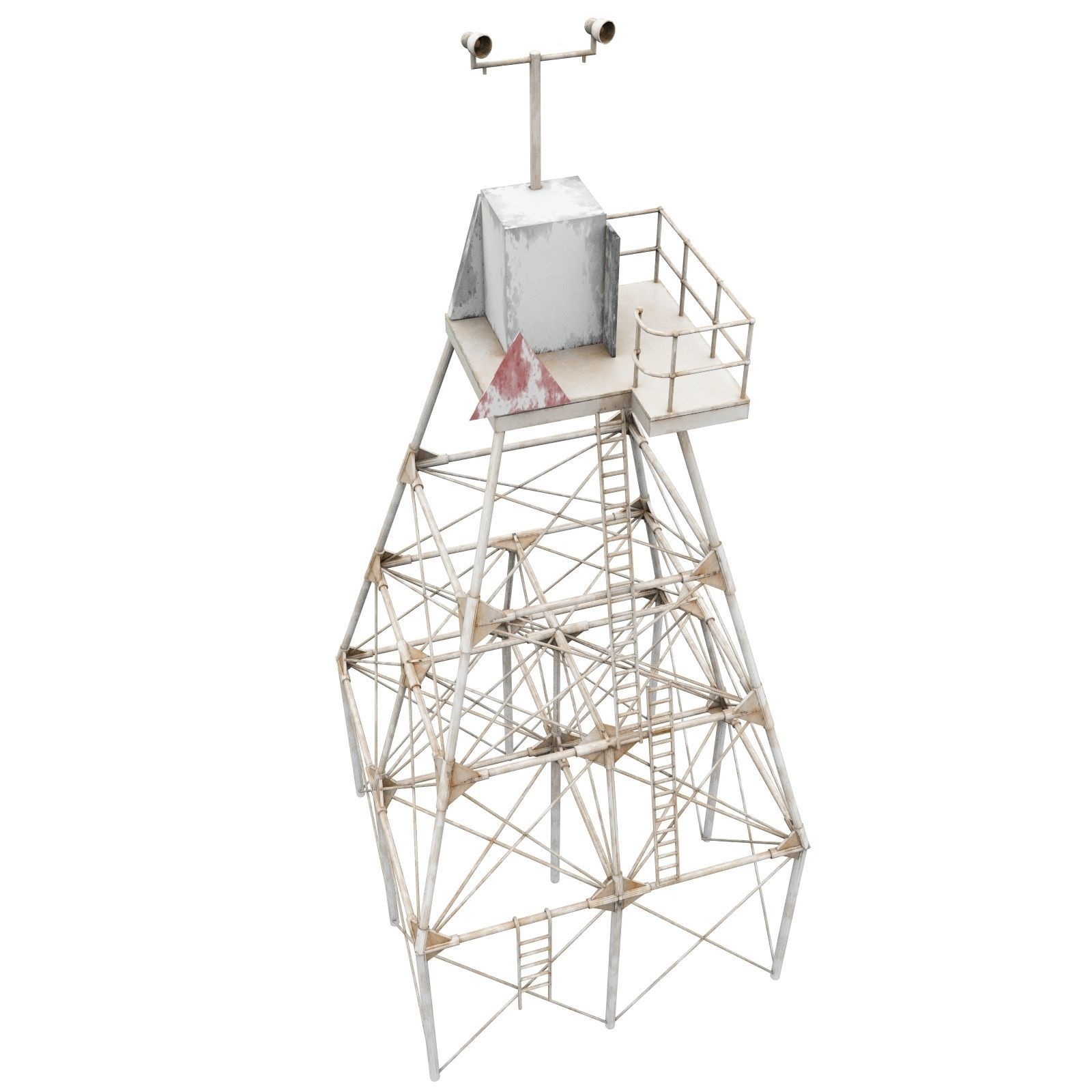 Molasses Reef Lighthouse 3D model_3