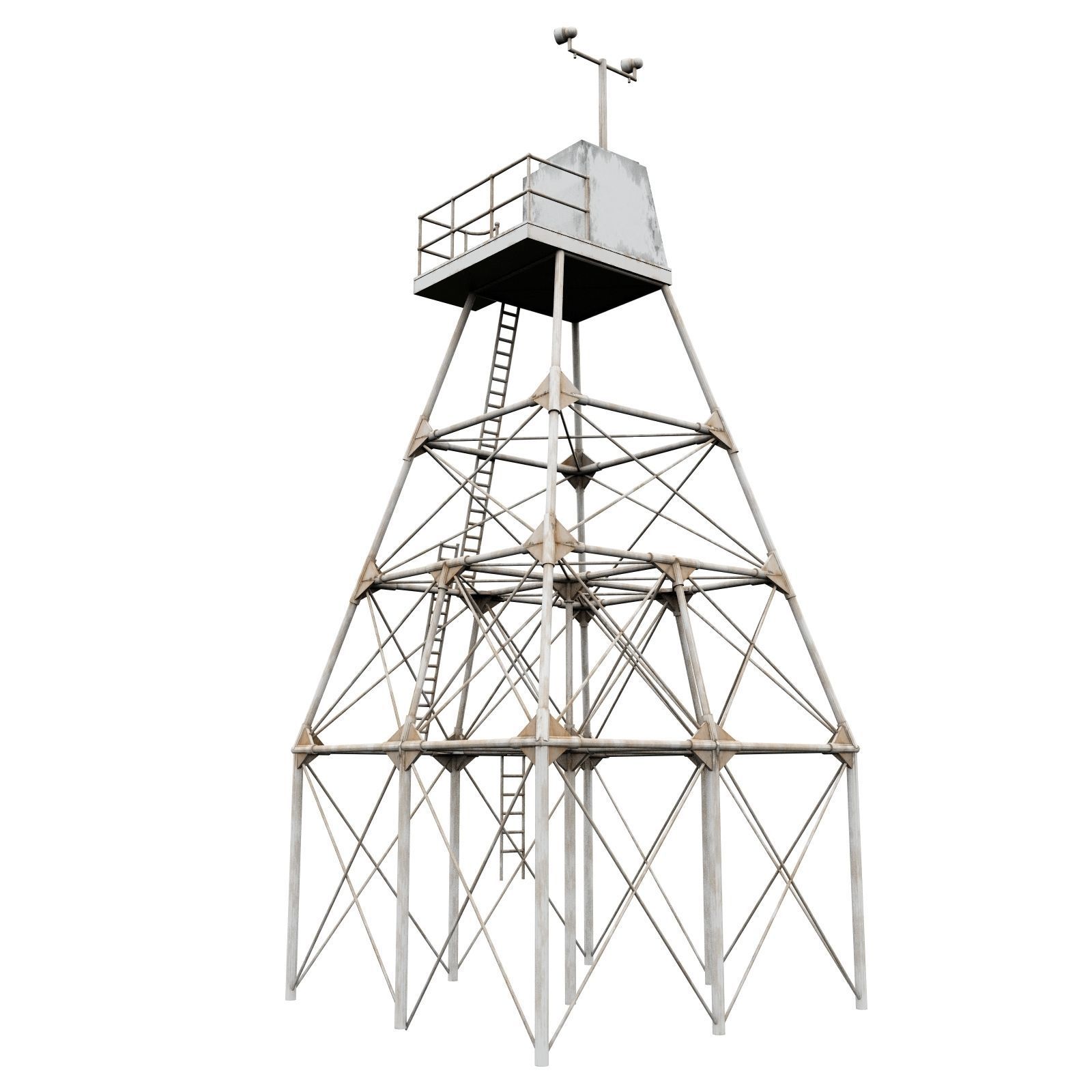 Molasses Reef Lighthouse 3D model_2